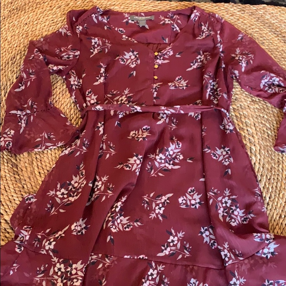 Flouncy Maternity Dress